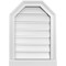 Ekena Millwork Octagonal Top Surface Mount PVC Gable Vent w/ 2"W x 2"P Brickmould Sill Frame, 16"W x 22"H GVPOT16X2203SF - alternate 1